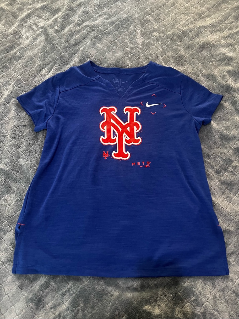 Nike Women's Royal Blue New York Mets‎ Short-Sleeve Jersey M
